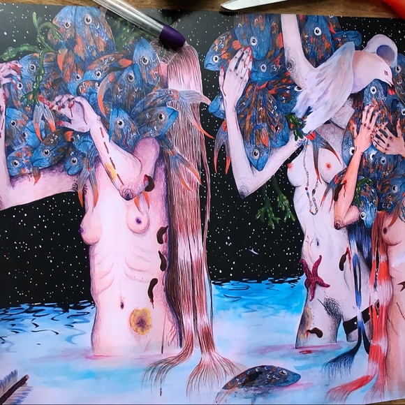 ‘The Fish Gatherers’ 11 x 14 inch print - Picture 5 of 5